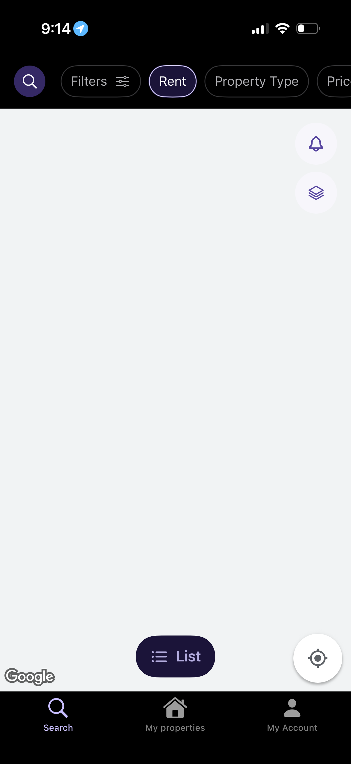 property-finder search screenshot